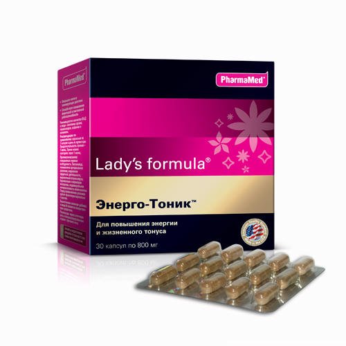 Lady's Formula 'Энерго-Тоник' капсулы 800 мг №30 (Lady's Formula, Общеукрепляющие биокомплексы)