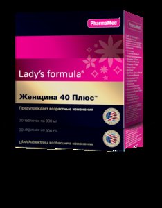 Lady's formula Женщина 40 Плюс Таблетки массой 900 мг 30 шт