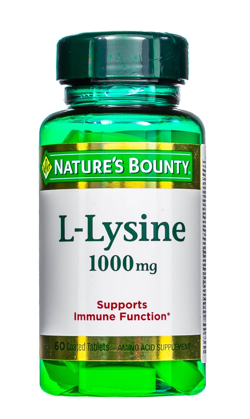 Nature's Bounty L- Лизин 1000 мг таблетки 60 шт (Nature's Bounty, Аминокислоты)