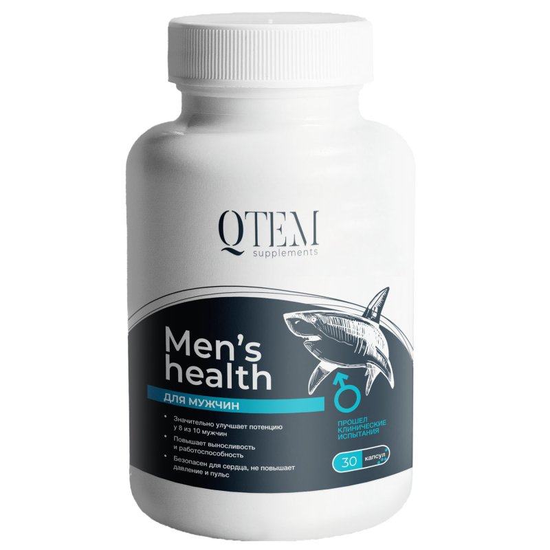 Qtem Мужской комплекс Men’s Health«Экстра сила», 30 капсул (Qtem, Supplement)