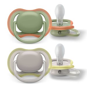 Пустышка Philips Avent ultra air с футляром для хранения и стерилизации  6-18 мес  2 шт арт SCF085/20