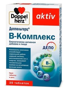 Доппельгерц Актив B-Комплекс Таблетки массой 315 мг 30 шт