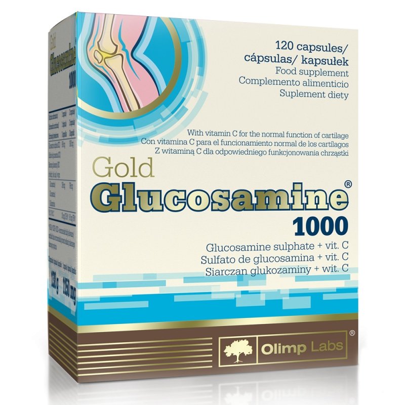 Olimp Labs Специализированный пищевой продукт питания для спортсменов Gold Glucosamine 1000, 1150 мг, №60 (Olimp Labs, Суставы и кости)