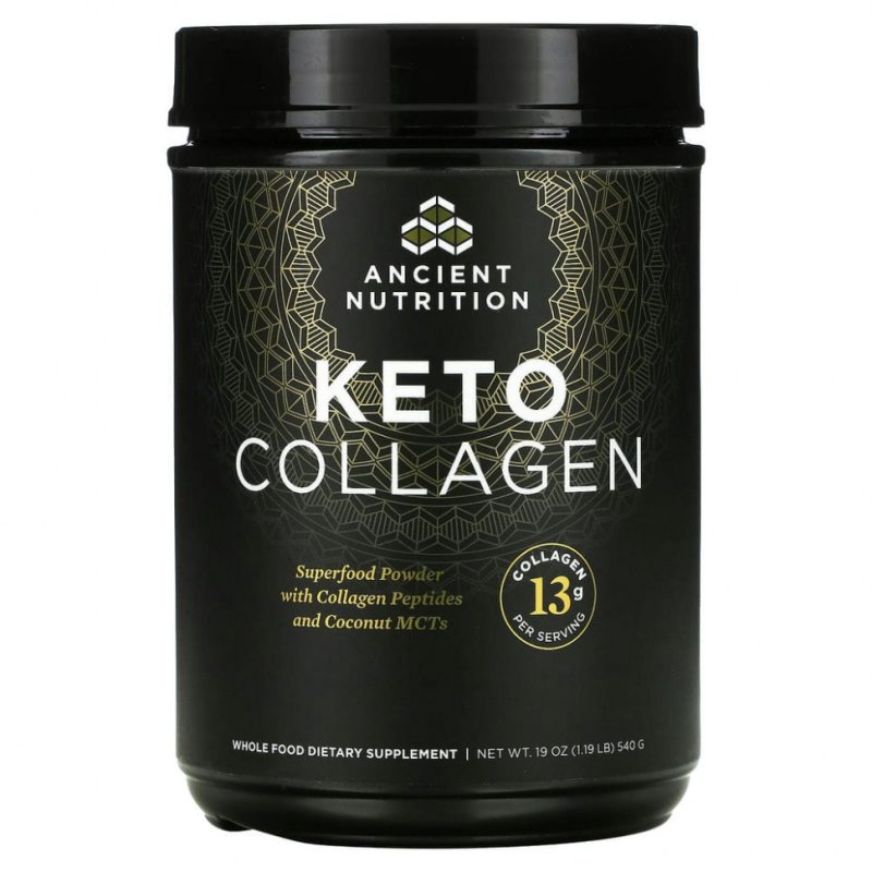 Dr. Axe / Ancient Nutrition, Keto Collagen, 540 г (1,19 фунта)