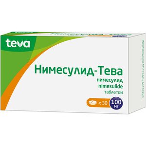 Нимесулид-Тева Таблетки 100 мг 30 шт