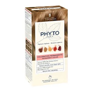 Phytosolba Набор Крем-краска 50 мл + проявляющее Молочко 50 мл + Маска-защита цвета тон 8 светлый блонд