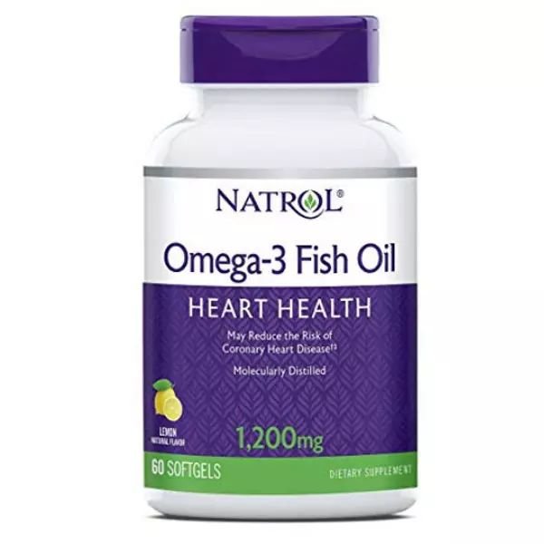 Natrol Omega-3 Fish Oil 1200 mg Нейтральный 60 капсул